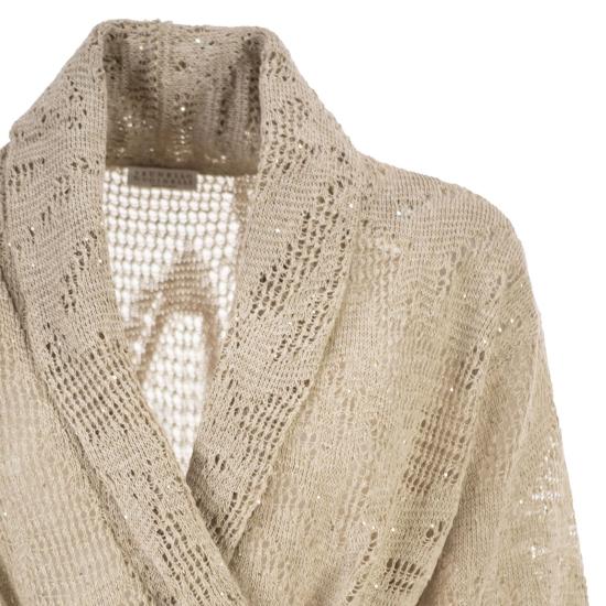 26SS 브루넬로 쿠치넬리 대즐링 워터 릴리 가디건 MDT771006 BEIGE - BRUNELLO CUCINELLI