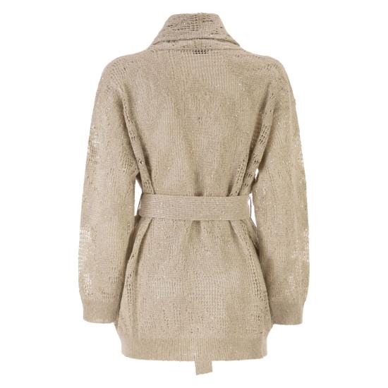 26SS 브루넬로 쿠치넬리 대즐링 워터 릴리 가디건 MDT771006 BEIGE - BRUNELLO CUCINELLI