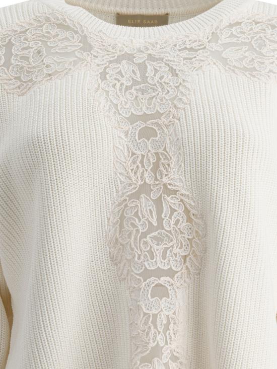 25SS 엘리 사브 스웨터 TO154NR25WK003OFF WHITE White - ELIE SAAB