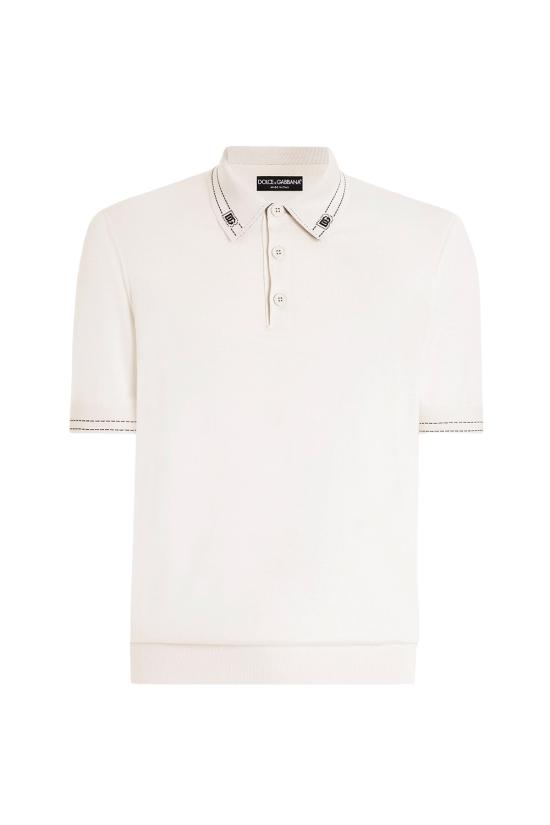 26SS 돌체앤가바나 폴로 티셔츠 GXZ02TJBSOI W0001 BIANCO NATURALE