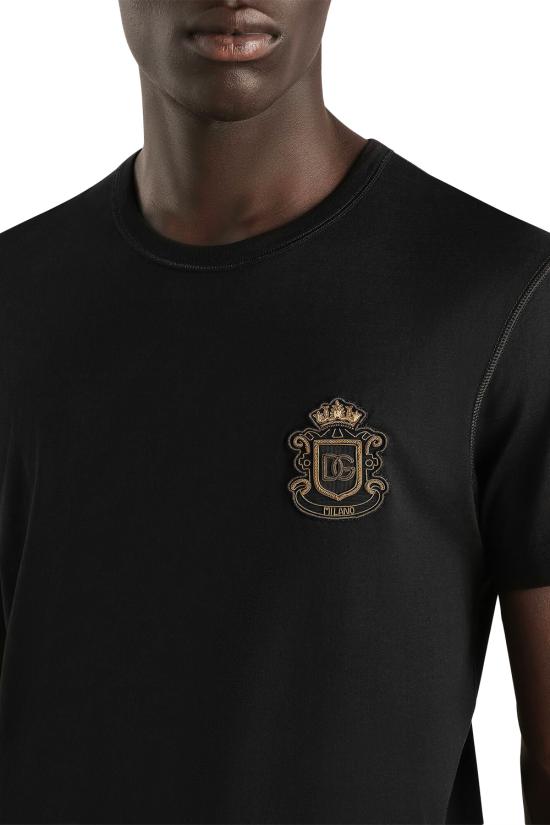 26SS 돌체앤가바나 반팔 티셔츠 G8PT1ZG7PZU N0000 Black - DOLCE & GABBANA