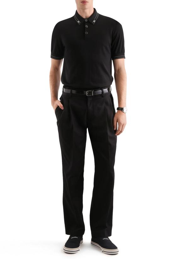 26SS 돌체앤가바나 폴로 티셔츠 GXZ02TJBSOI N0000 Black - DOLCE & GABBANA