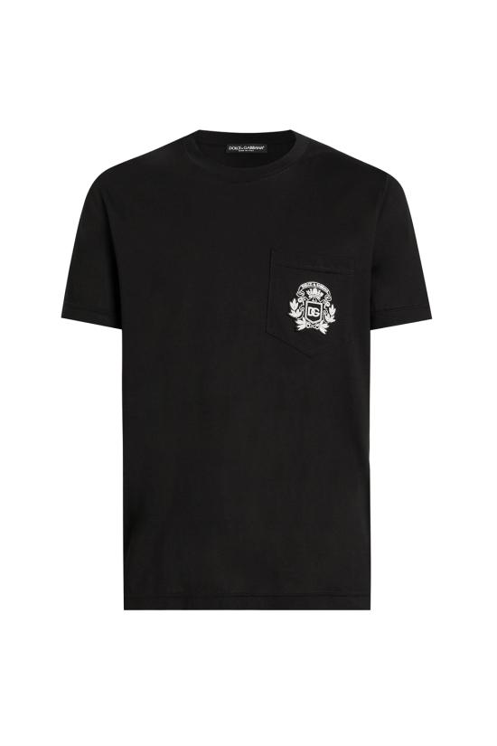 26SS 돌체앤가바나 반팔 티셔츠 G8RA2ZG7PZE N0000 Black