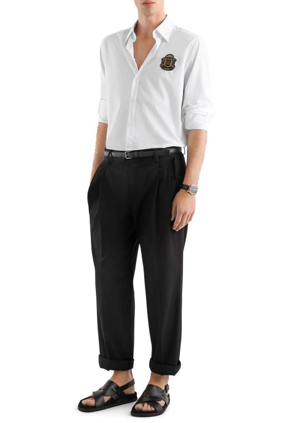 26SS 돌체앤가바나 긴팔 셔츠 G5ML1ZGK278 W0800 White - DOLCE & GABBANA