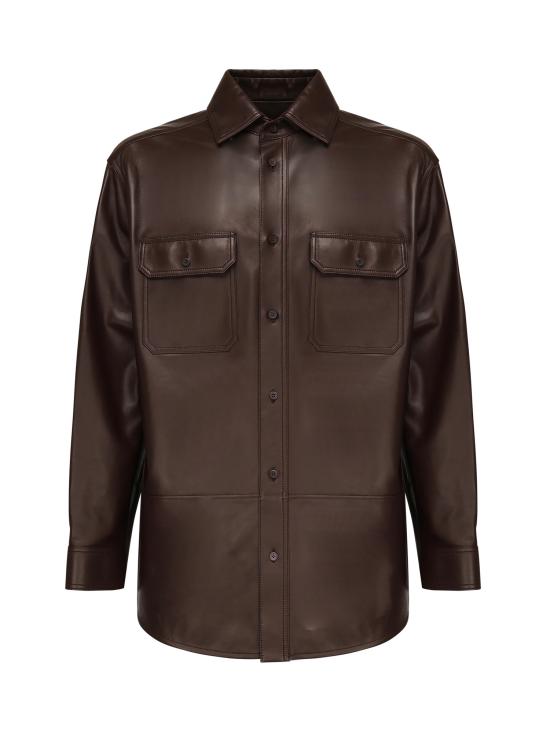 25FW 로에베 긴팔 셔츠 H526Y31L50 3270 Chocolate brown