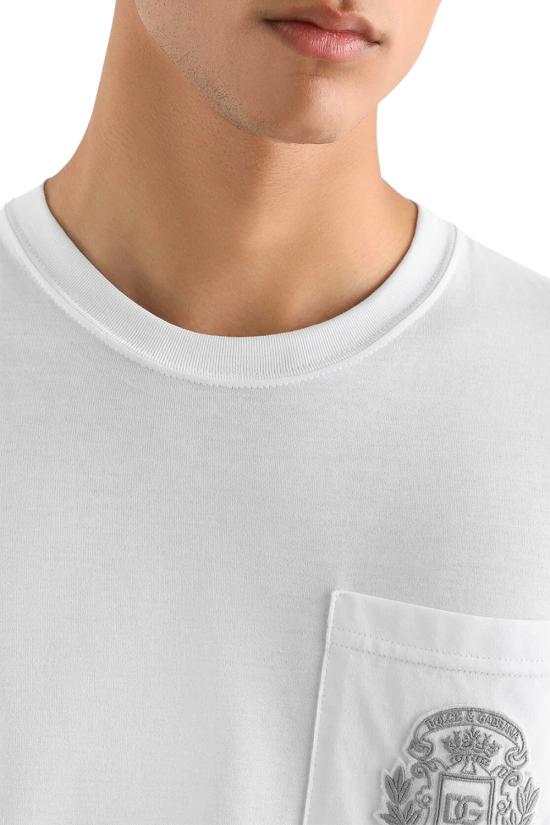 26SS 돌체앤가바나 반팔 티셔츠 G8RA2ZG7PZE W0800 White - DOLCE & GABBANA