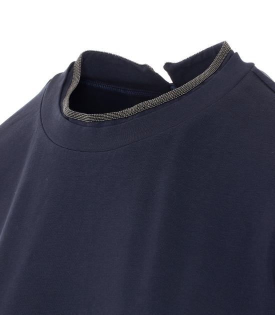 26SS 브루넬로 쿠치넬리 스웨터 M0T18BD200 C4224 Blue - BRUNELLO CUCINELLI