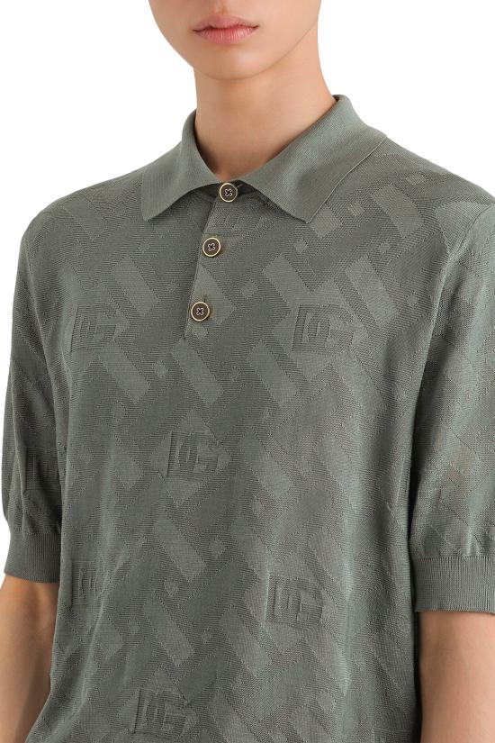 26SS 돌체앤가바나 폴로 티셔츠 GXZ02TJBSOC N4085 Grigio roccia - DOLCE & GABBANA