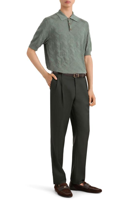 26SS 돌체앤가바나 폴로 티셔츠 GXZ02TJBSOC N4085 Grigio roccia - DOLCE & GABBANA