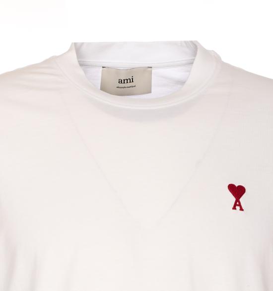 26SS 아미 알렉산드르 마티우시 반팔 티셔츠 BFUTS035 724100 White - AMI ALEXANDRE MATIUSSI