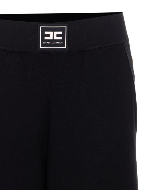 26SS 엘리자베타프랜치 스트레이트 팬츠 KP74S61E2 685 Black - ELISABETTA FRANCHI