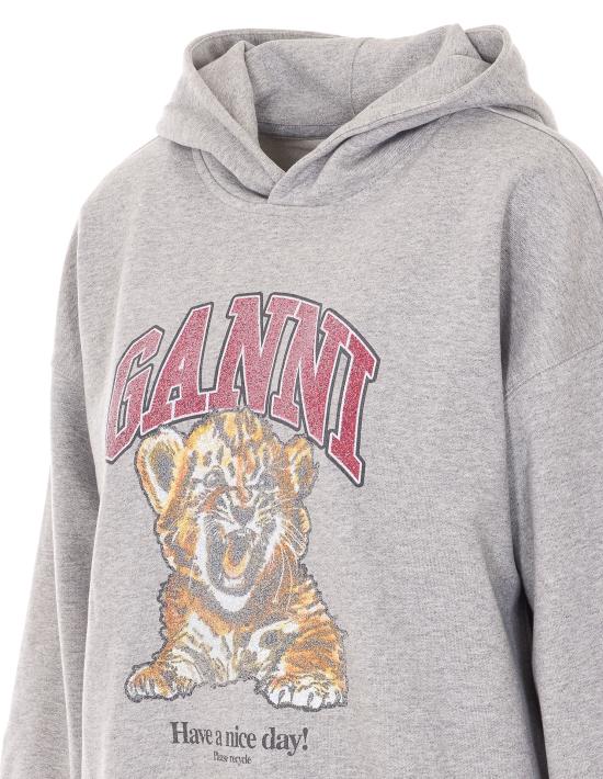 26SS 가니 타이거 후드 A1060024 920 Grey - GANNI