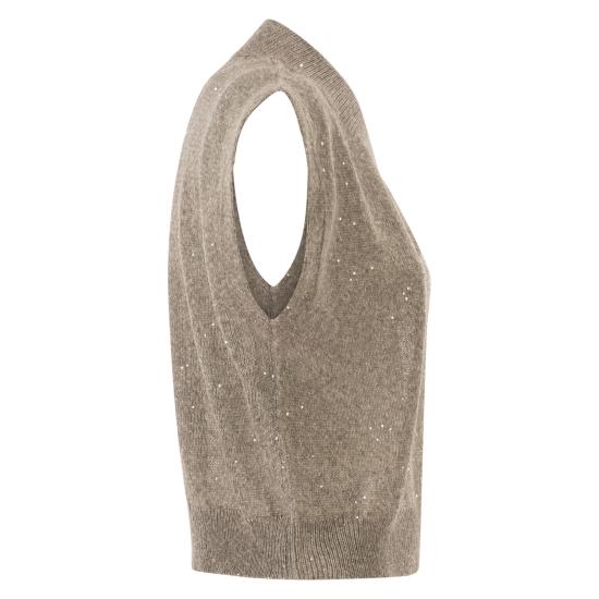 26SS 브루넬로 쿠치넬리 폴로 티셔츠 MDT746402 BROWN - BRUNELLO CUCINELLI