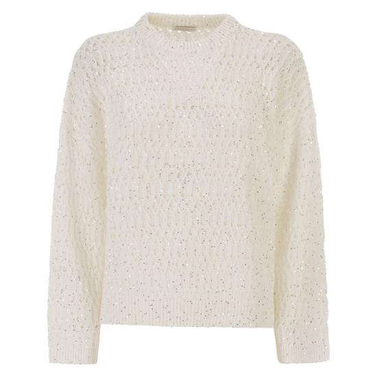 26SS 브루넬로 쿠치넬리 스웨터 MCO564700 WHITE