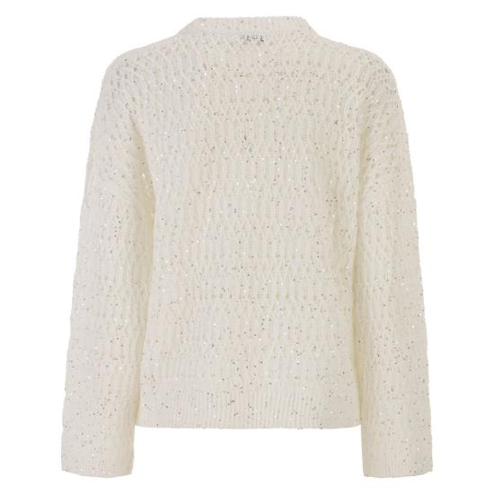 26SS 브루넬로 쿠치넬리 스웨터 MCO564700 WHITE - BRUNELLO CUCINELLI