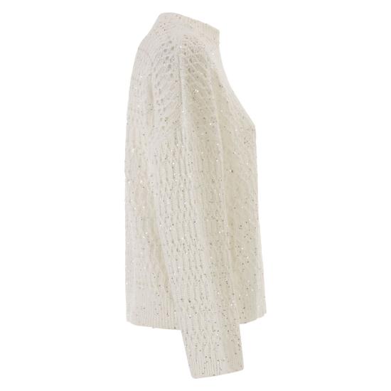 26SS 브루넬로 쿠치넬리 스웨터 MCO564700 WHITE - BRUNELLO CUCINELLI