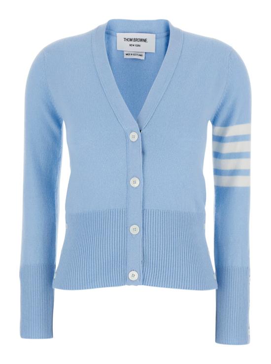 26SS 톰브라운 클래식 캐시미어 4바 브이넥 가디건 FKC001A00011481 Light blue