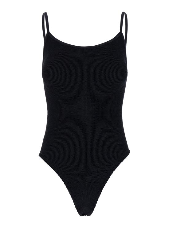 26SS 훈자 지 원피스 수영복 SPAMELACRBLACK Black