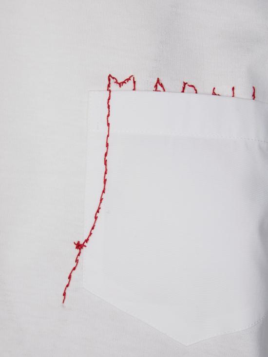 26SS 마르니 반팔 티셔츠 THJE0378QSUTC446 00W01 BIANCO - MARNI