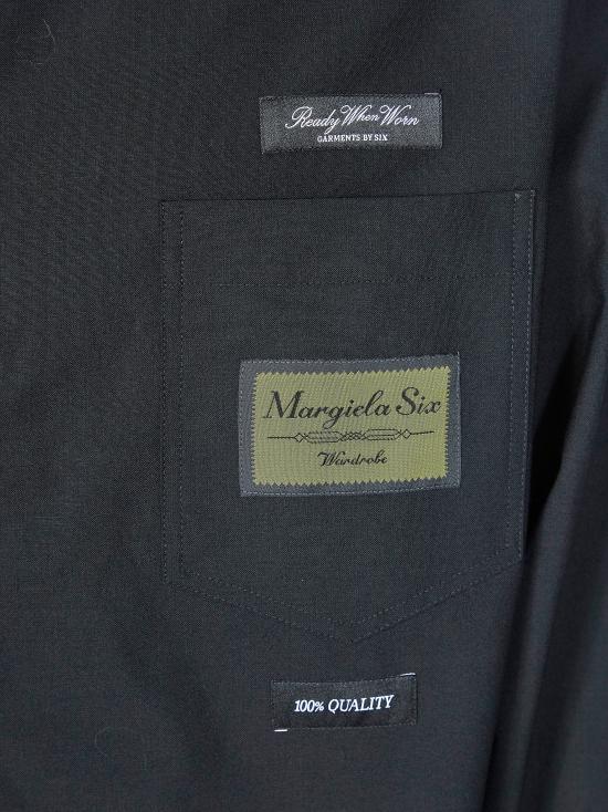 26SS MM6 메종마르지엘라 긴팔 셔츠 SH0DT0040M35733 900 NERO - MM6 MAISON MARGIELA