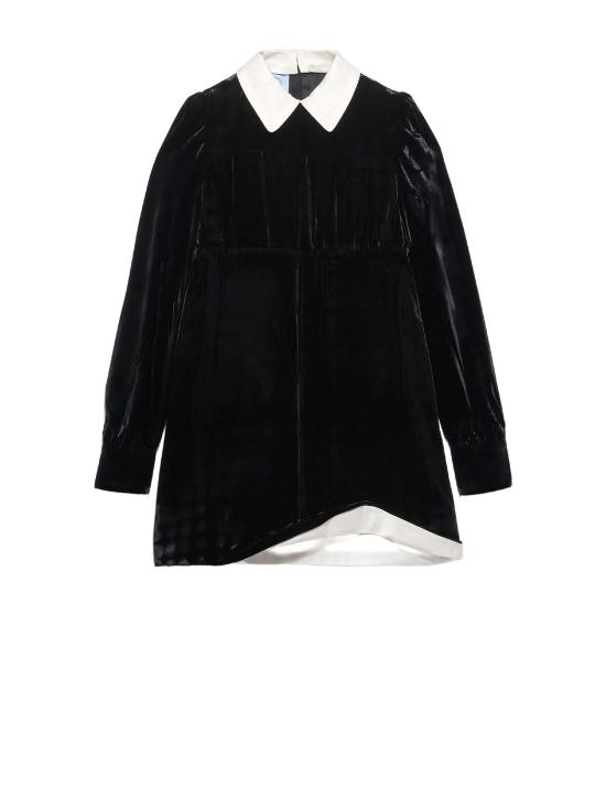 26SS 프라다 미디 원피스 P3R03 178YF0002 Black