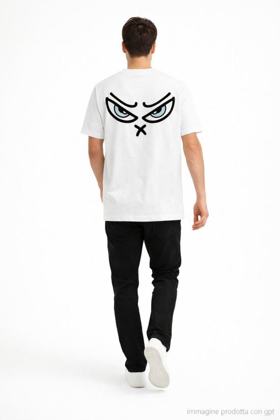 26SS 아웃데어 스웨터 플레어 그래픽 티셔츠 남성용 면 오프화이트 4651M315B033 1706 - OUTHERE