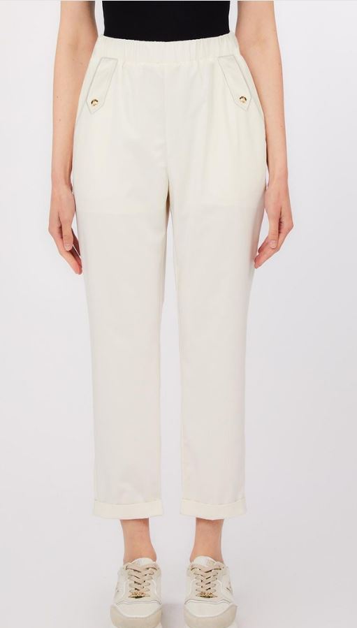 26SS 리우조 트레이닝/조거 팬츠 TA6255 TS92210105 White - LIU JO