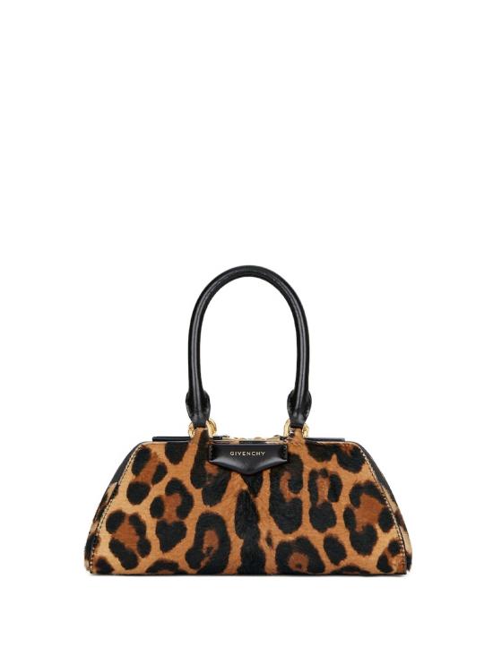 26SS 지방시 레오파드 포니 이펙트 레더 미니 안티고나 이스트 웨스트 백 BB5146B2B1 007 Beige