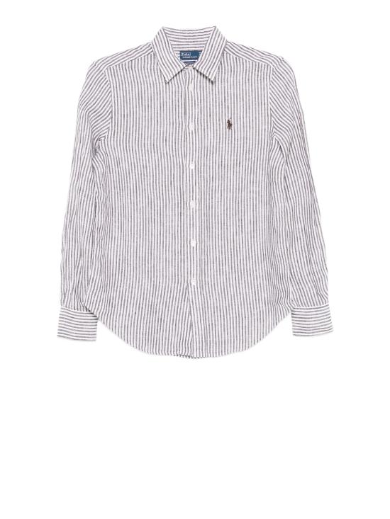 26SS 폴로 랄프로렌 셔츠 211 A96158 007 DARK BROWN WHITE