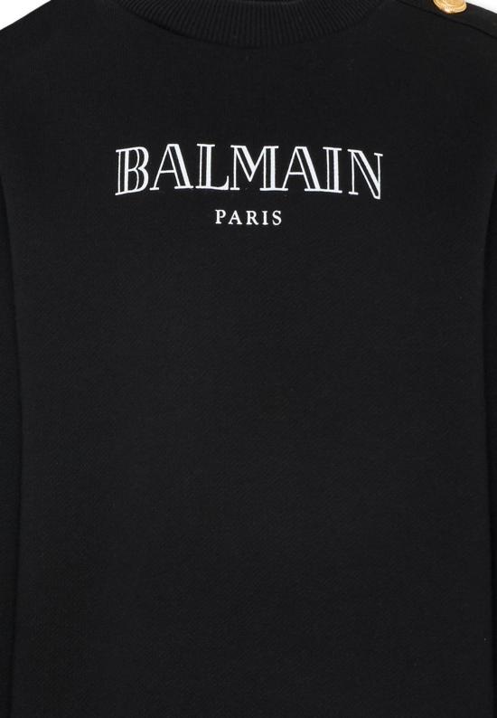 26SS [키즈] 발망 트레이닝 상의 BY4P20 Z3183 930BC BLACK - BALMAIN