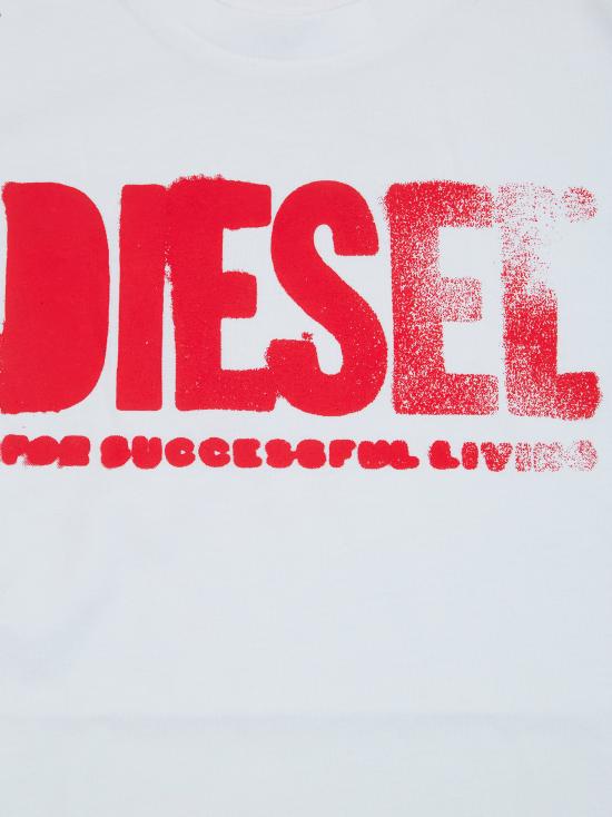 26SS [키즈] 디젤 티셔츠 J02587 0GRAI THIDE O K100 BIANCO - DIESEL