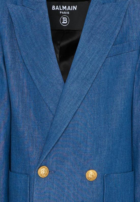 26SS [키즈] 발망 자켓 BY2P74 P0588 625 BLUE - BALMAIN