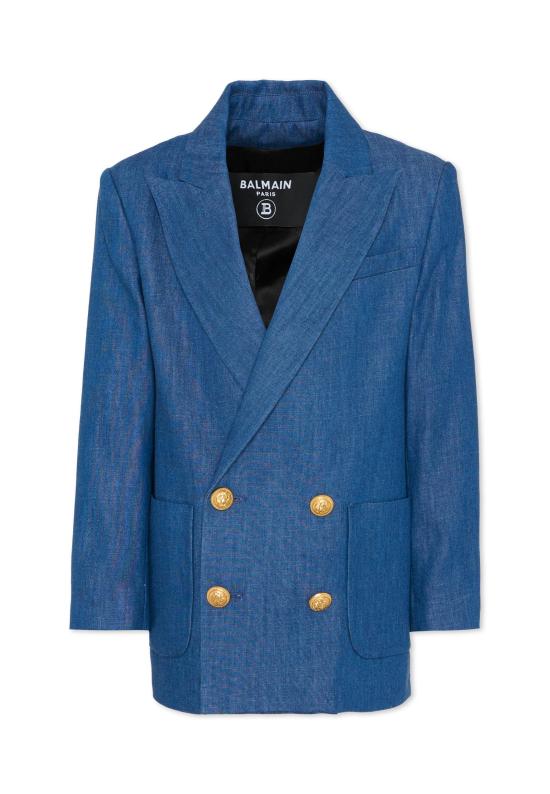 26SS [키즈] 발망 자켓 BY2P74 P0588 625 BLUE