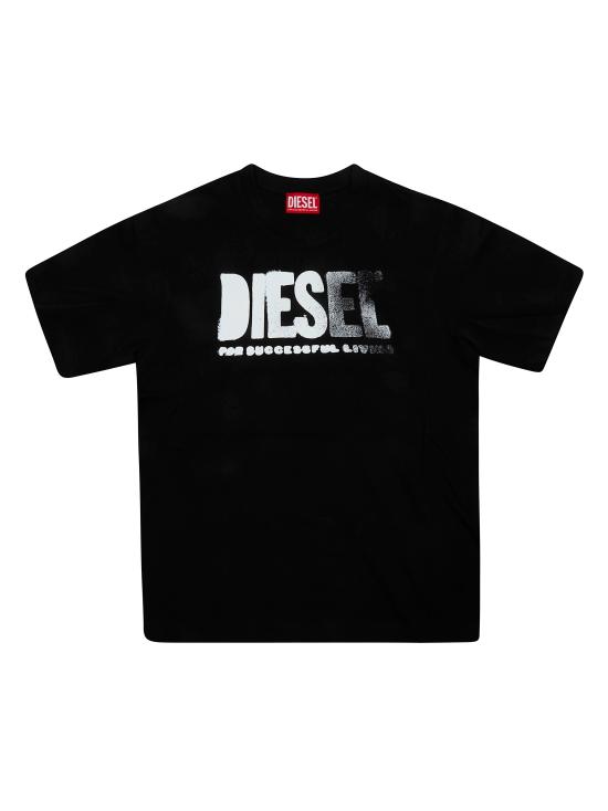 26SS [키즈] 디젤 티셔츠 J02587 0GRAI THIDE O K900 NERO