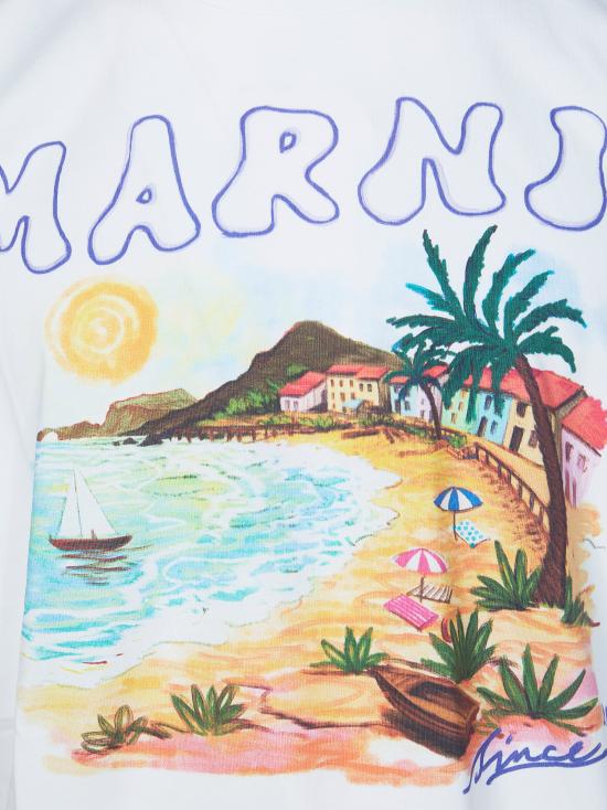 26SS 마르니 반팔 티셔츠 HUMU02234PUSCZ06 PRW01 BIANCO - MARNI