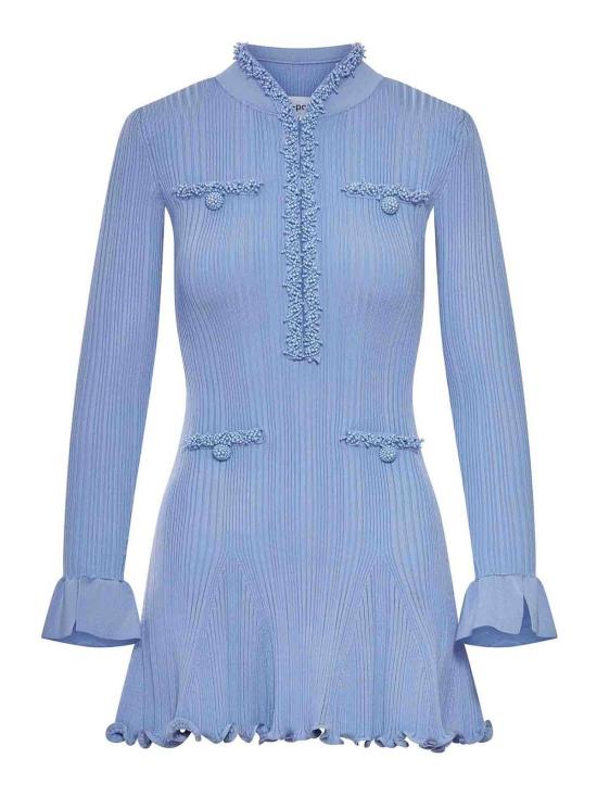 26SS 셀프 포트레이트 미디 원피스 RS26555S BLUE AZZURRO