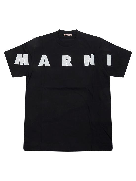 26SS [키즈] 마르니 티셔츠 M01265 M0ORF 0M90E NERO