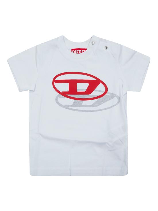 26SS [키즈] 디젤 티셔츠 K00765 0GRAI K100 BIANCO