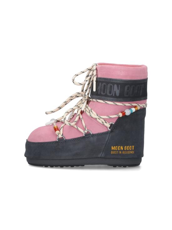 26SS 문부츠 아이콘 나일론 로우 부츠 80D1409730 HJ05 Pink - MOON BOOT