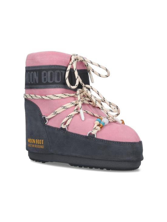 26SS 문부츠 아이콘 나일론 로우 부츠 80D1409730 HJ05 Pink - MOON BOOT