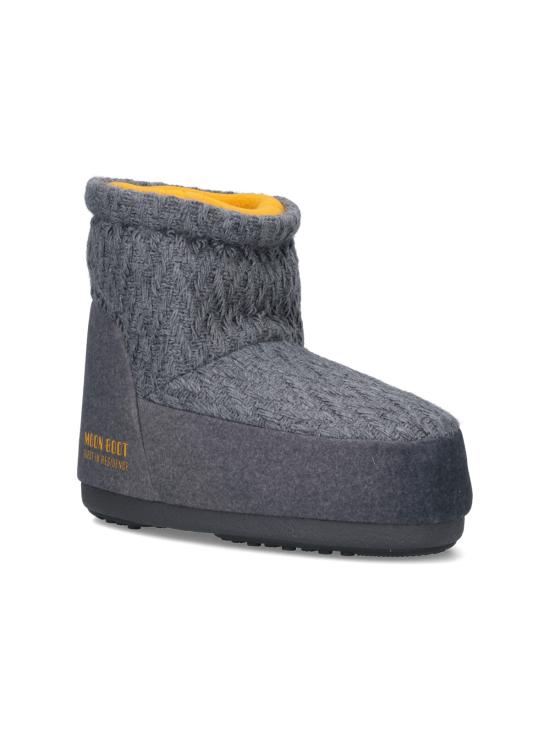 26SS 문부츠 아이콘 나일론 로우 부츠 80D1409750 H019 Grey - MOON BOOT