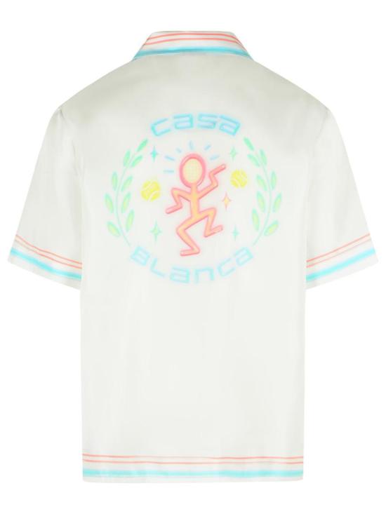 26SS 카사블랑카 반팔 셔츠 M SP26 SH 003 01 DANCE JOY White - CASABLANCA