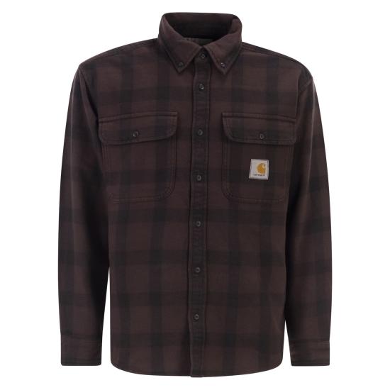 26SS 칼하트 롱슬리브 애드먼즈 셔츠 I035951 BORDEAUX