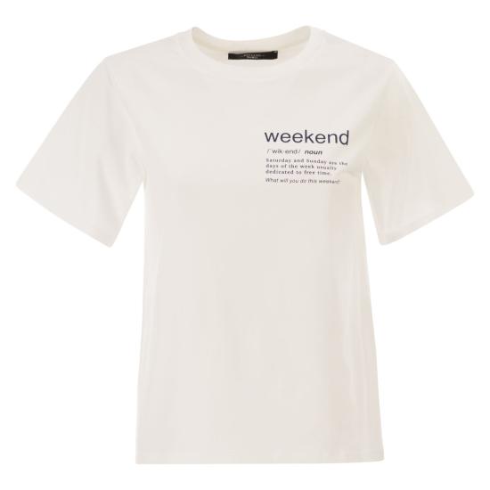 26SS 위켄드막스마라 폴로 티셔츠 2615971051600 WHITE