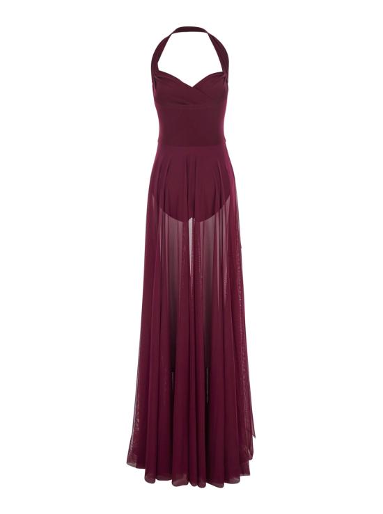 26SS 노마카말리 롱 원피스 ST4253PMG50043 Bordeaux - NORMA KAMALI