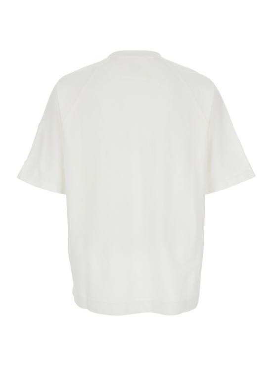 26SS 씨피 컴퍼니 라이트 플리스 숏슬리브 스웨트셔츠 20CMSS034A002246G103 White - C.P. COMPANY