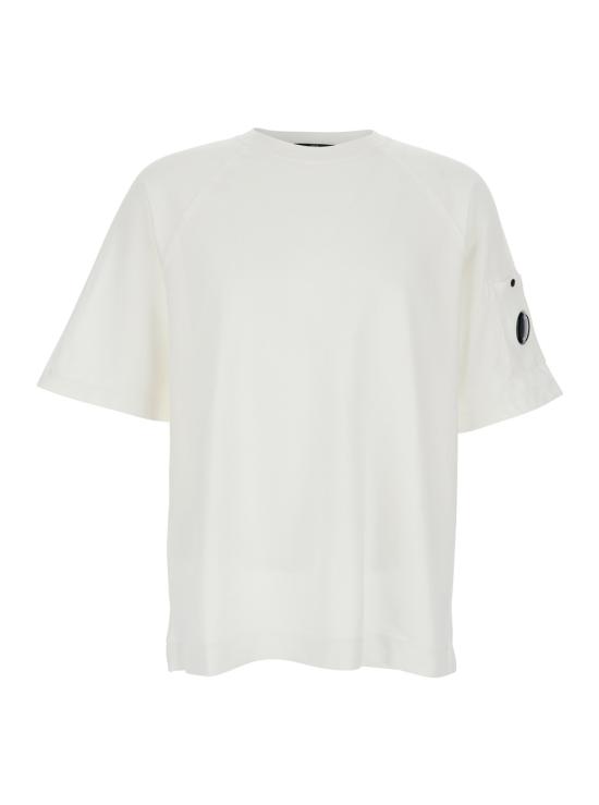 26SS 씨피 컴퍼니 라이트 플리스 숏슬리브 스웨트셔츠 20CMSS034A002246G103 White