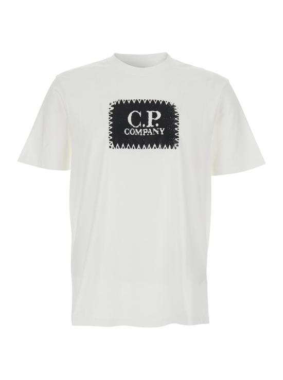 26SS 씨피 컴퍼니 저지 30/1 숏슬리브 로고 라벨 티셔츠 RCCMTS723A005100W103 White