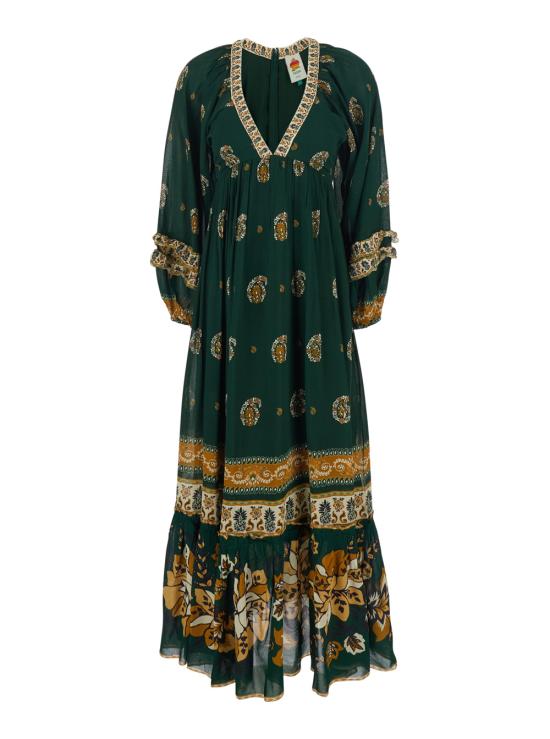 26SS 팜 리오 롱 원피스 35113526009 Green