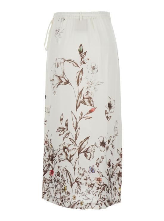 26SS 세미쿠튀르 롱 스커트 Y6SS57FLW60 White - SEMI-COUTURE